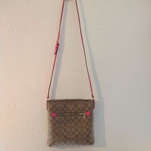 Coach Rowan File Crossbody in signature canvas